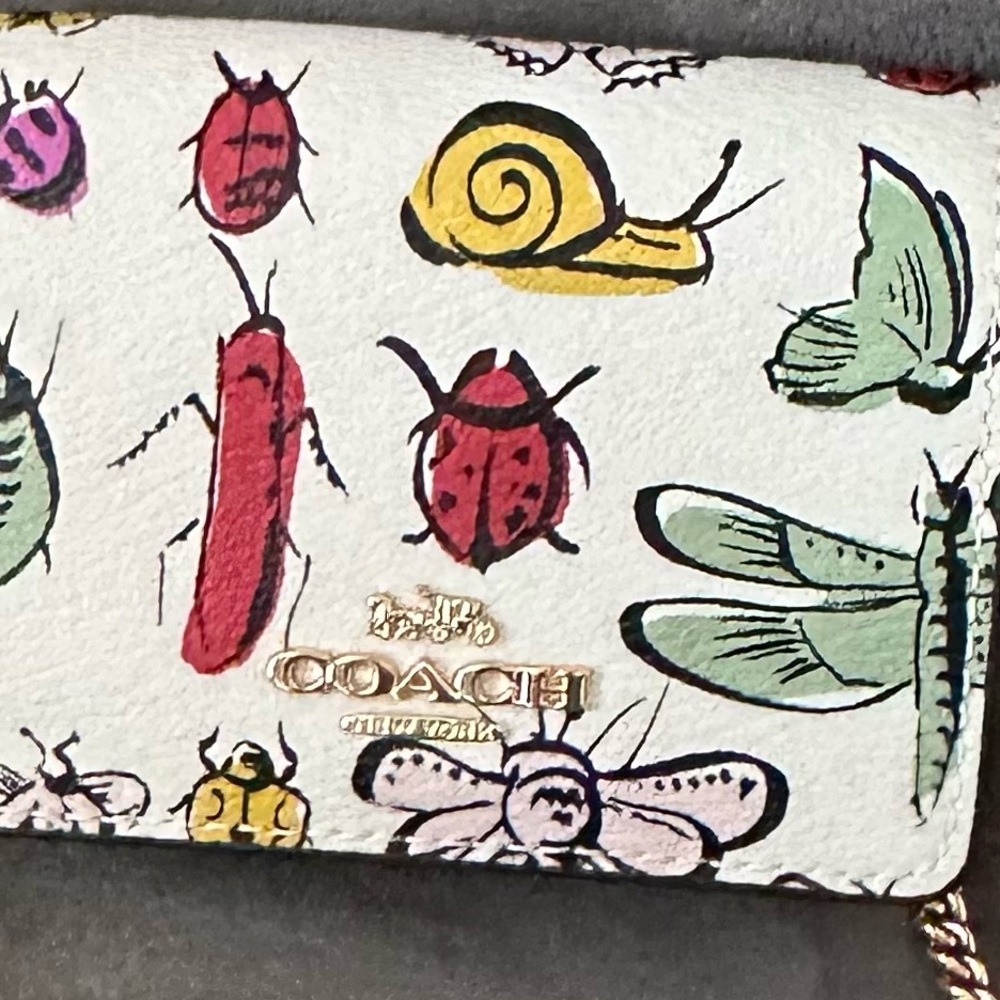 Coach Multicolor Insect Print Crossbody Bag - Picture 7 of 7